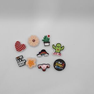 Colorful Shoe Charms Set